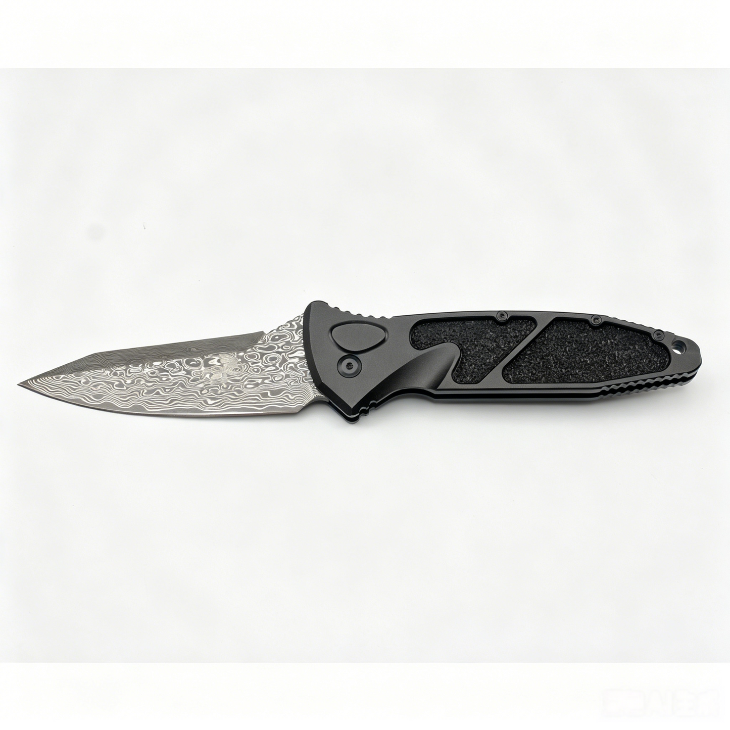 Damascus Steel EDC Keychain Tool | Aviation Aluminum Handle | Pocket Gear