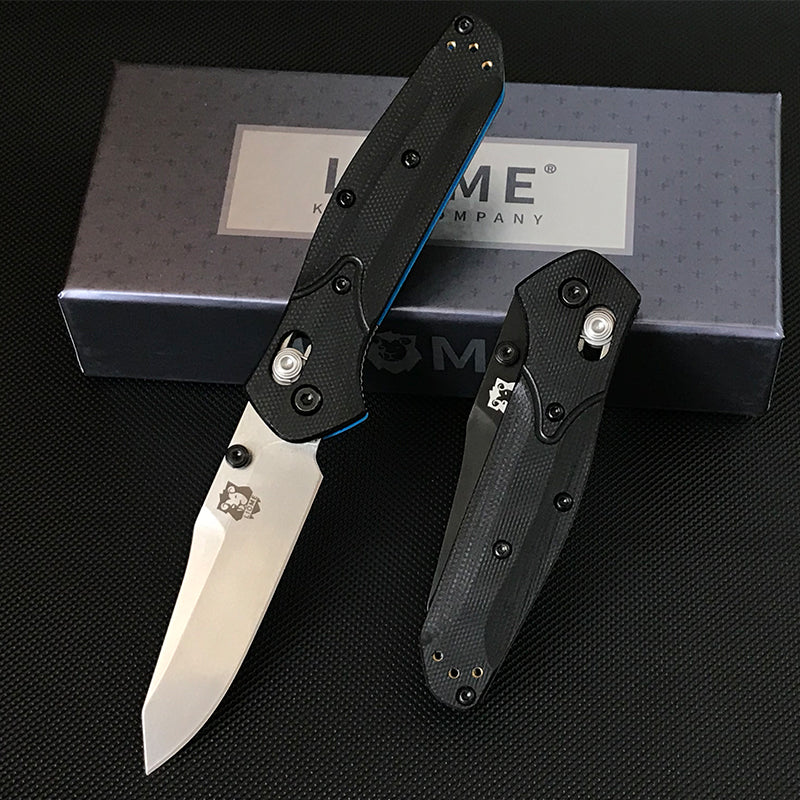 Liome 945 Utensile EDC Portatile Pieghevole per Esterni con Manico G10 Bicolore