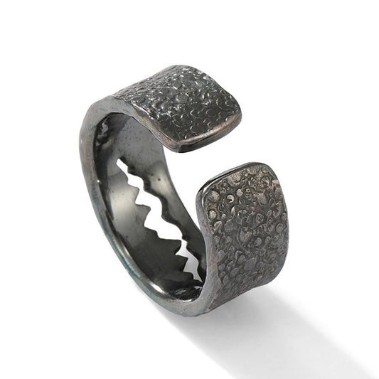 Venom Pure Handmade Mens Silver Plated Brass Adjustable Ring Punk Biker Jewelry - Tacsafeworld EDC Gadgets