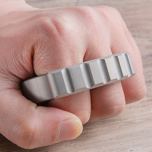 Afrankart DFK 2 Finger Brass Knuckles Ring Stainless Steel - Tacsafeworld EDC Gadgets