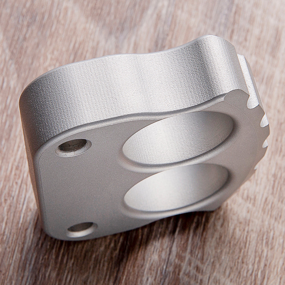 Afrankart DFK 2 Finger Brass Knuckles Ring Stainless Steel - Tacsafeworld EDC Gadgets