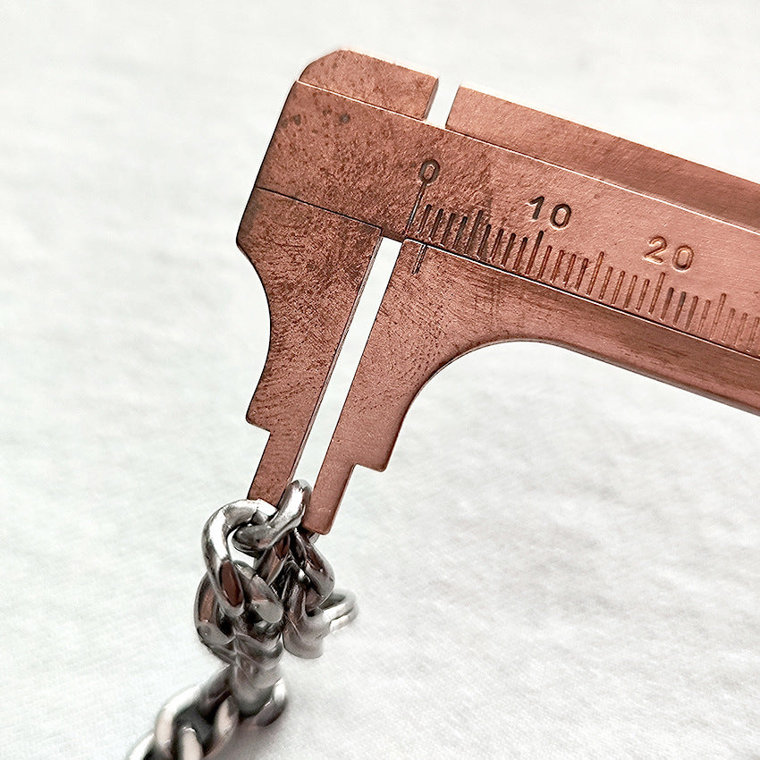 Palillo de dientes de acero 304, cadena de titanio, herramienta EDC portátil