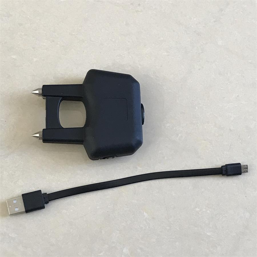 Utensile EDC da Esterno con Foro Singolo, Nero, Portatile e Facile da Trasportare
