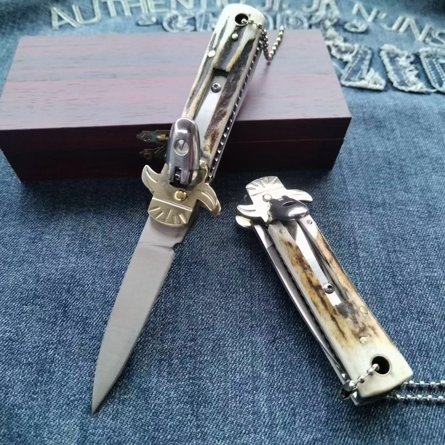 Piccolo D2 Utensile Portatile da Esterno con Manico in Corno di Cervo