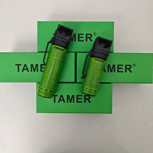 TAMER Gel, Portable Wildlife & Aggressive Dog Repellent with Carrying Clip for Outdoor Hiking & Camping