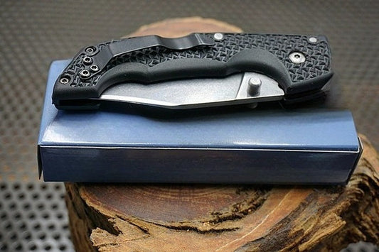 Black Fiberglass Reinforced Nylon Handle 420HC Outdoor Folding Tool