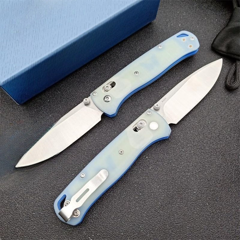 BM535 Degradado Azul Mango G10 Herramienta Plegable Exterior S30v