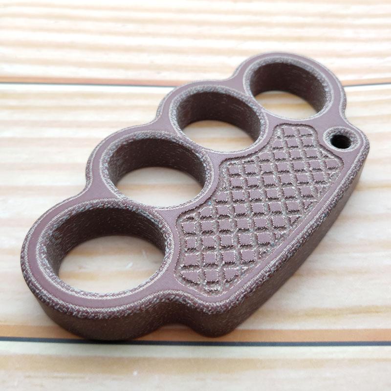 Non-Metal 4-Finger Brass Knuckles Duster Paperweight Self Defense - Tacsafeworld EDC Gadgets - Tacsafeworld EDC Gadgets