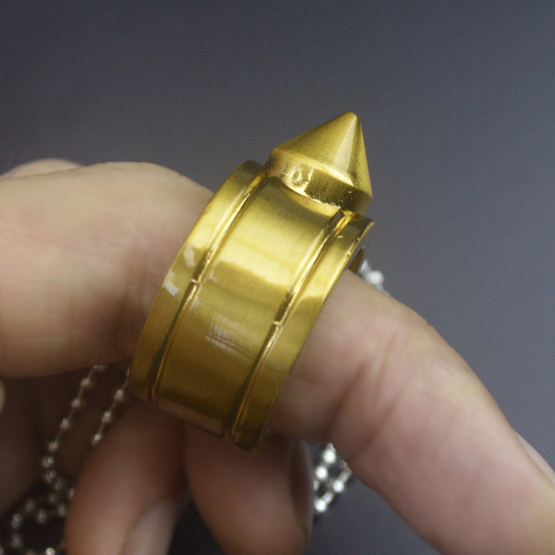 Herramientas EDC de bolsillo con colgante de anillo de un dedo
