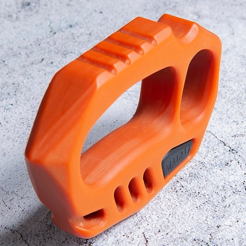 Orange Plastic Knuckle Duster - Tacsafeworld EDC Gadgets - Tacsafeworld EDC Gadgets