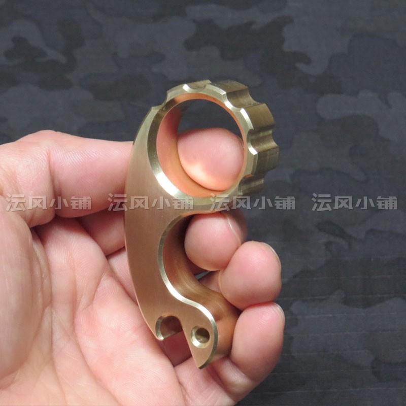Small Snail Real Brass Single Finger EDC Ring