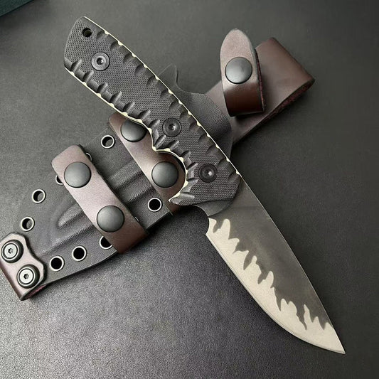 Black Tiger Stripe D2 Outdoor Tool