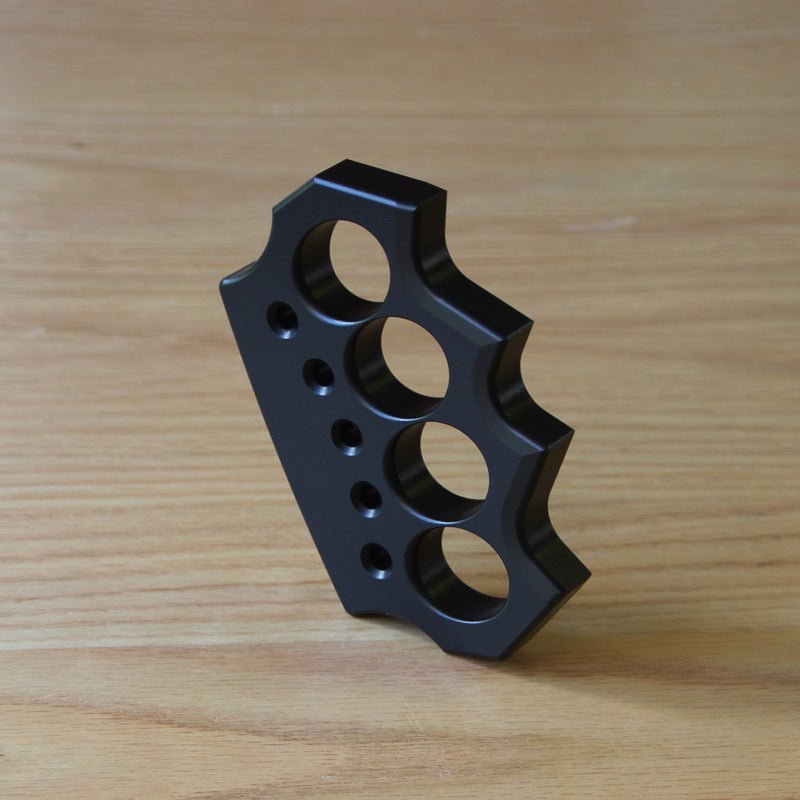 Knuckles Weapon Black Aluminium Alloy Light - Tacsafeworld EDC Gadgets - Tacsafeworld EDC Gadgets