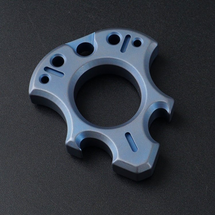 Titanium Alloy Wasteland Style One Finger Knuckle Duster - Tacsafeworld EDC Gadgets