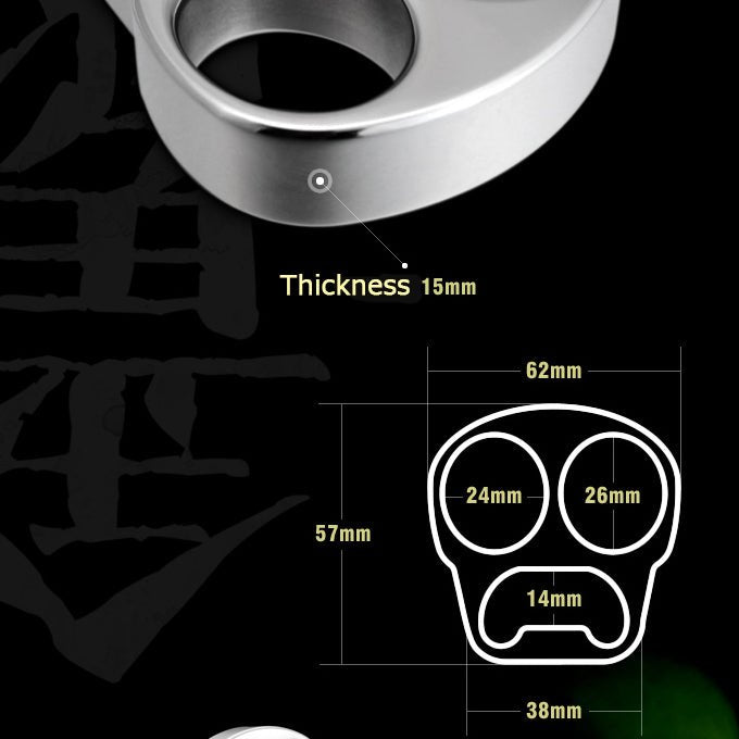 Stainless Steel Skull Brass Knuckles Bottle Opener - Tacsafeworld EDC Gadgets