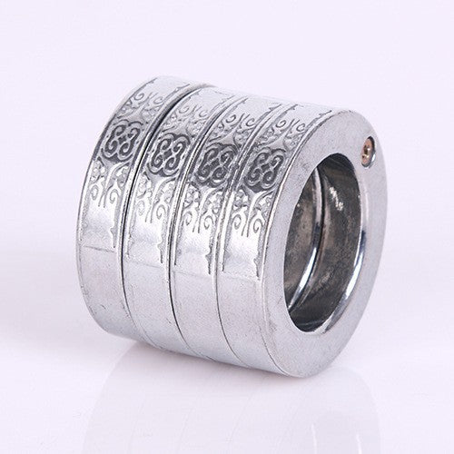Stainless Steel EDC Ring | Outdoor Metal Finger Accessory | CNC Machined