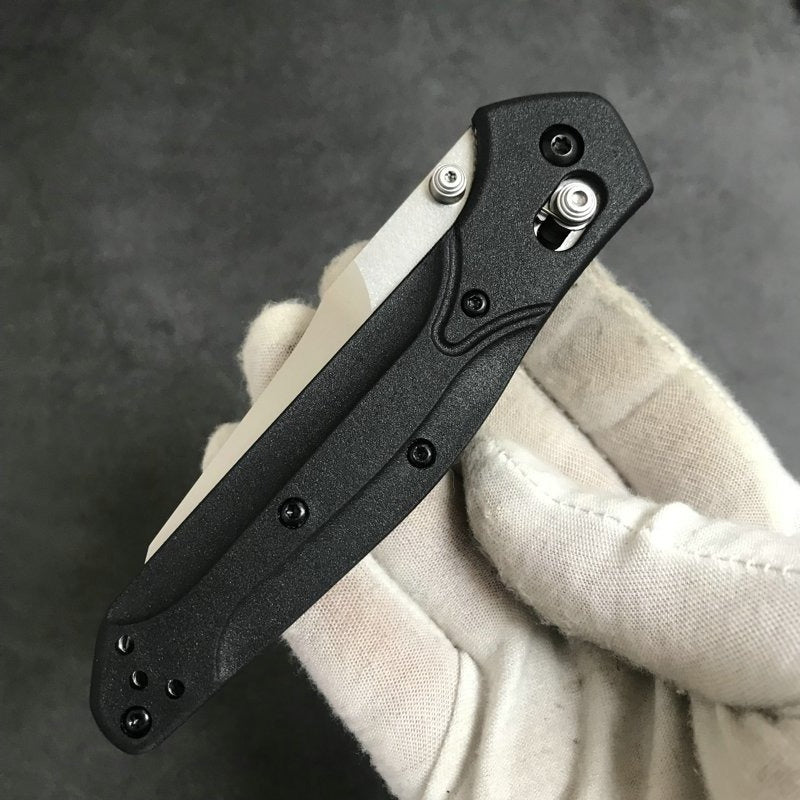 Herramienta plegable de exterior BM940 con mango de fibra de vidrio negro