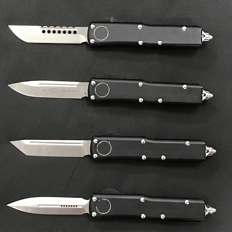 Utensile tascabile in alluminio nero con manico per esterni
