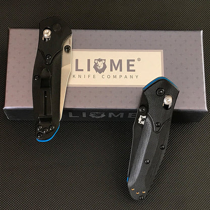Herramienta EDC portátil plegable Liome 945 con mango G10 bicolor para exteriores