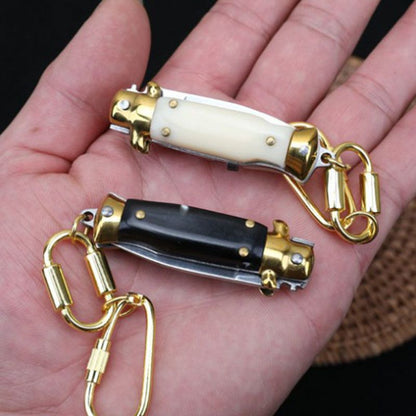 Mini utensile EDC portatile pieghevole per uso domestico con portachiavi e ciondolo