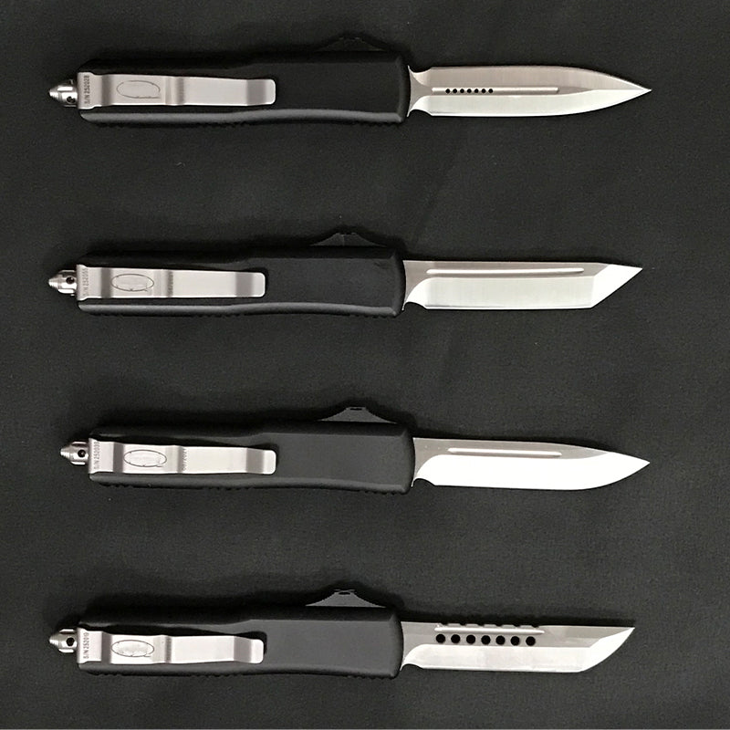 Utensile tascabile in alluminio nero con manico per esterni