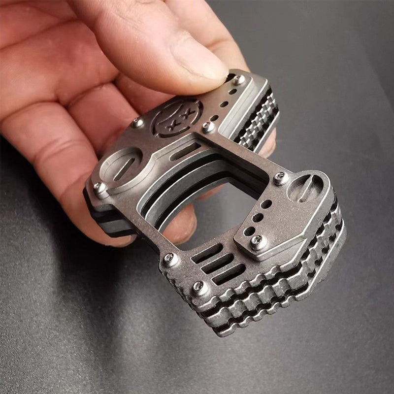 Utensile Portatile EDC da Esterno in Acciaio a Foro Singolo