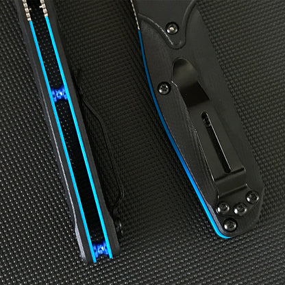Herramienta EDC portátil plegable Liome 945 con mango G10 bicolor para exteriores
