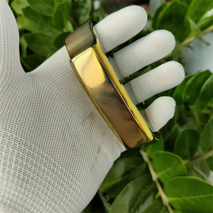 Thickened Classic Anodized Gold-plated Polished Outdoor Large Hole Tool
