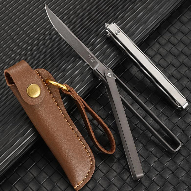Handle Folding Outdoor Pocket Tool with Leather Case