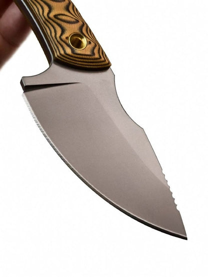 Mini Dual-tone G10 Titanium-plated USA-10 Steel Outdoor Tool