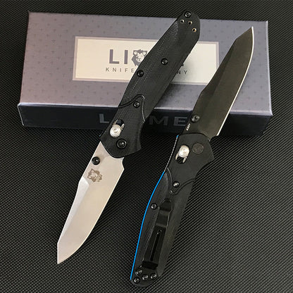 Herramienta EDC portátil plegable Liome 945 con mango G10 bicolor para exteriores