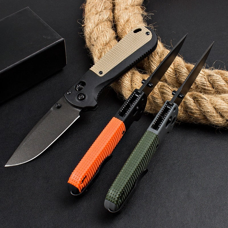 BM430BK Nylon Fiberglass Handle CPM-D2 Steel Outdoor Folding Tool