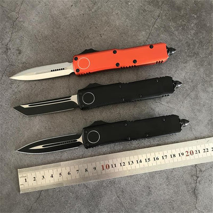 Ferramenta EDC de bolso para exterior D2, com cabo de alumínio