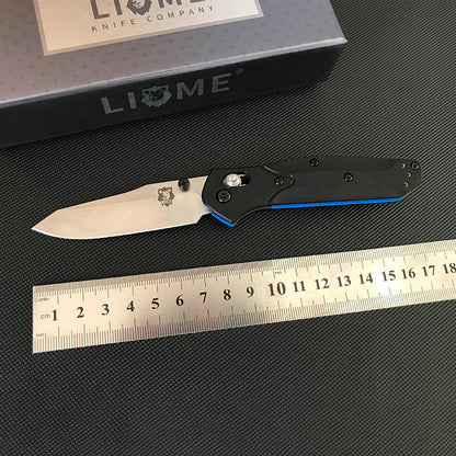 Herramienta EDC portátil plegable Liome 945 con mango G10 bicolor para exteriores