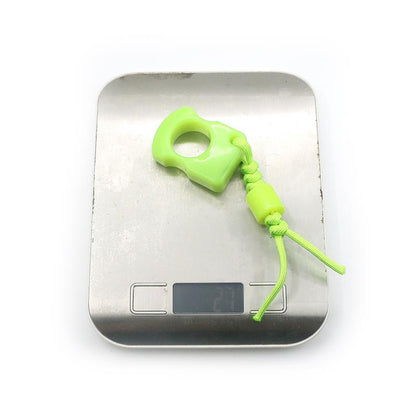 Herramienta EDC portátil de plástico PA fluorescente para exteriores de un solo orificio