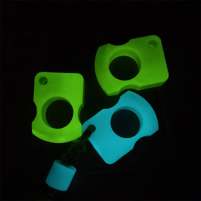 Herramienta EDC portátil de plástico PA fluorescente para exteriores de un solo orificio