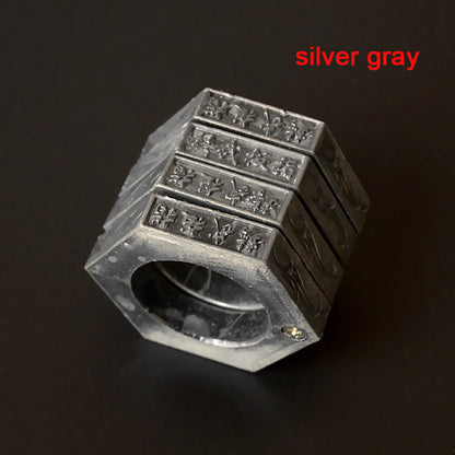 Outils EDC d'extérieur anneau hexagonal magique pliable  