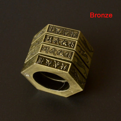 Outils EDC d'extérieur anneau hexagonal magique pliable  