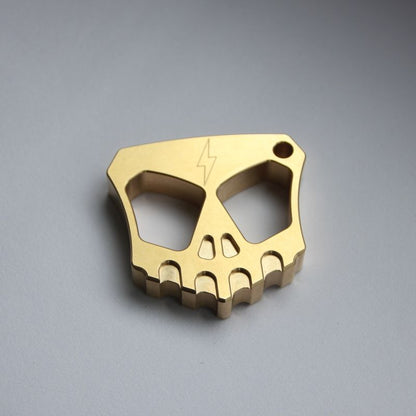 Kreativer Metall-Mini-Rucksack mit zwei Löchern, Outdoor-Schlüsselanhänger, EDC-Tool
