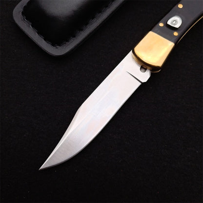 Single Handle Copper Rivet Black Rosewood Wood Bk 110 Outdoor Folding Tool
