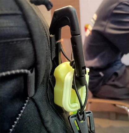 Herramienta EDC portátil de plástico PA fluorescente para exteriores de un solo orificio