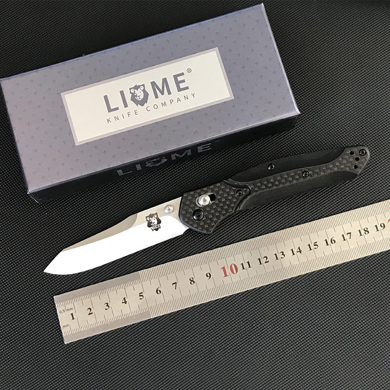 Liome 940 Utensile tascabile da esterno EDC pieghevole con manico in fibra di carbonio