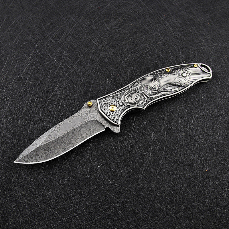 Female God Handle Folding Outdoor Pocket EDC Tool