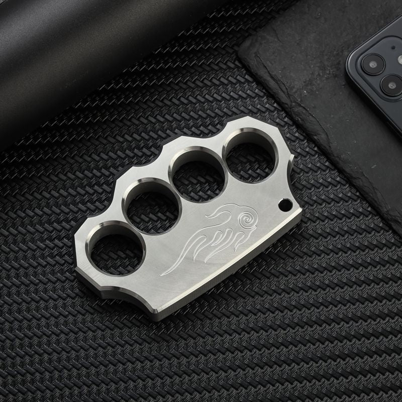 Herramientas EDC de acero clásico con patrón de espiral