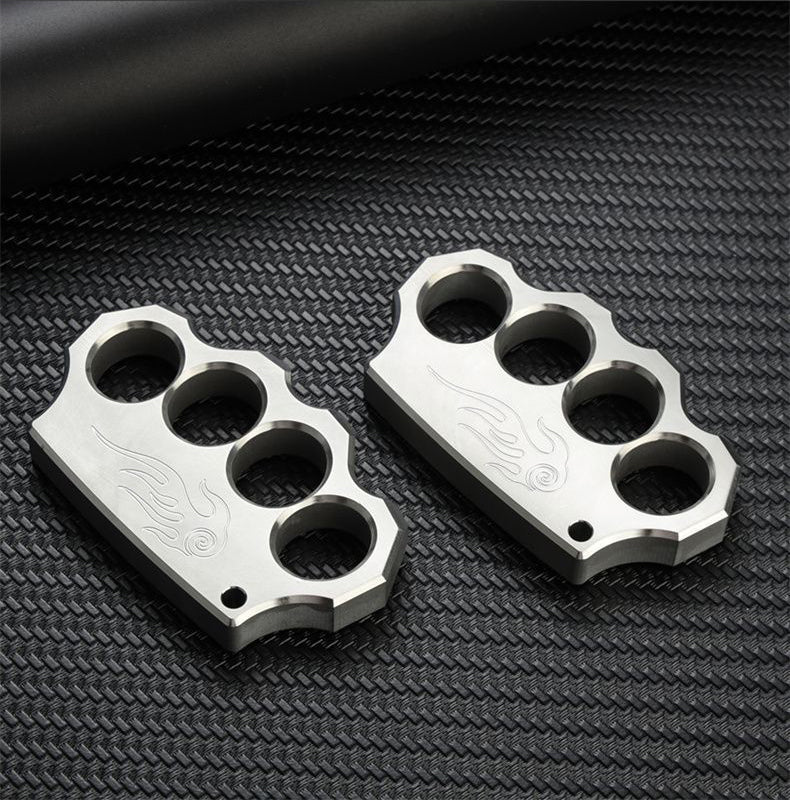 Herramientas EDC de acero clásico con patrón de espiral