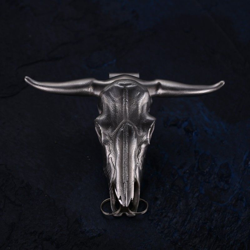 Mini Bullhead Pocket Keychain Backpack Charm EDC Tools