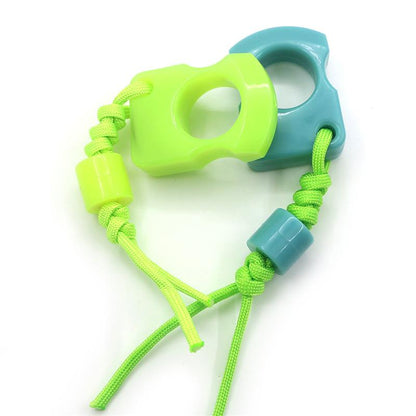Herramienta EDC portátil de plástico PA fluorescente para exteriores de un solo orificio