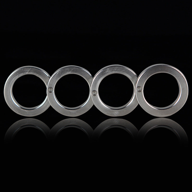 Herramienta de dedo plegable de acero inoxidable de cuatro dedos EDC para exteriores
