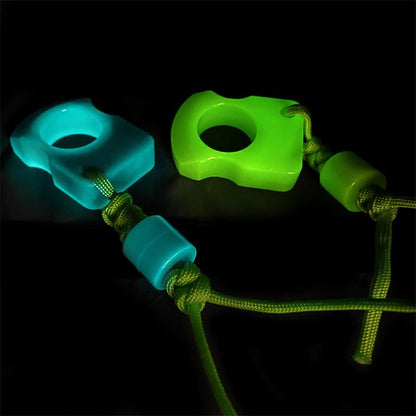 Herramienta EDC portátil de plástico PA fluorescente para exteriores de un solo orificio