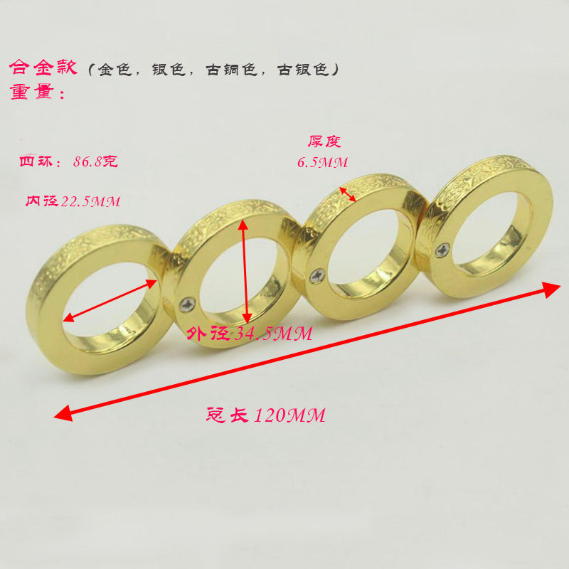 Stainless Steel EDC Ring | Outdoor Metal Finger Accessory | CNC Machined